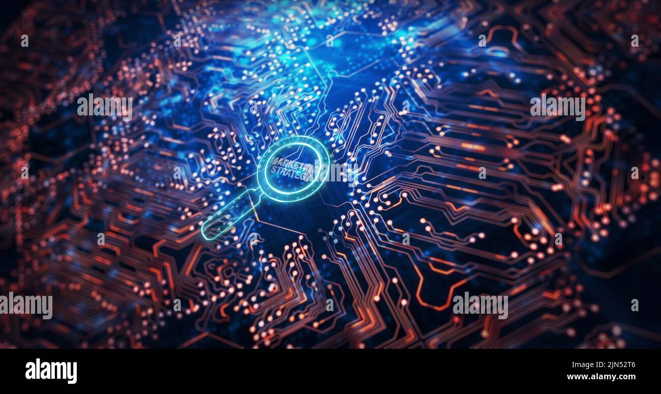 Marketing concept circuit board hi-res stock photography and images - Alamy