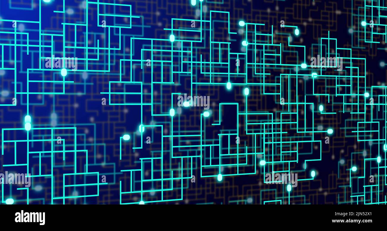 Image neon integrated circuit hi-res stock photography and images - Alamy