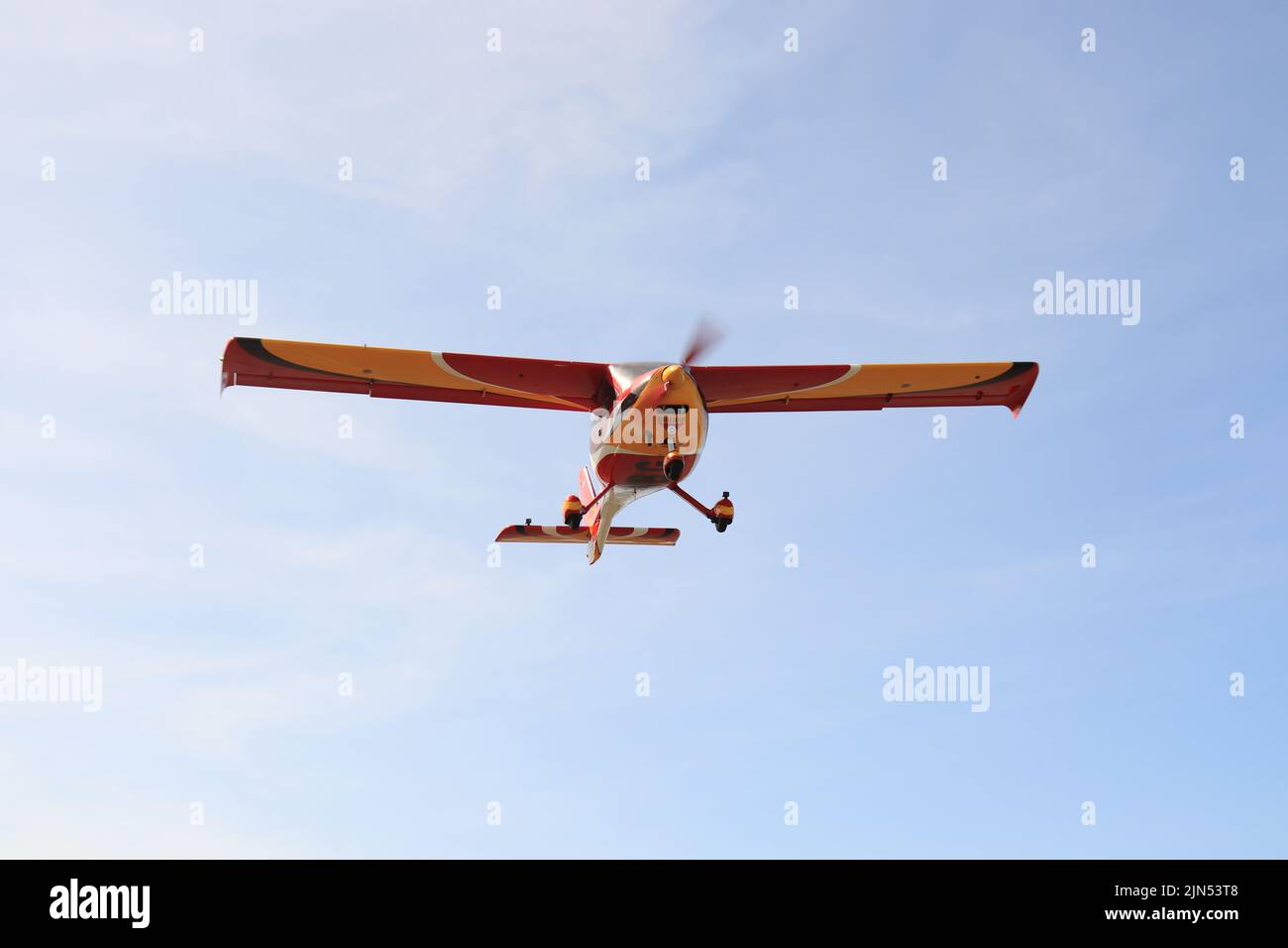 Single engine aircraft, ultra light plane flight Stock Photo Alamy