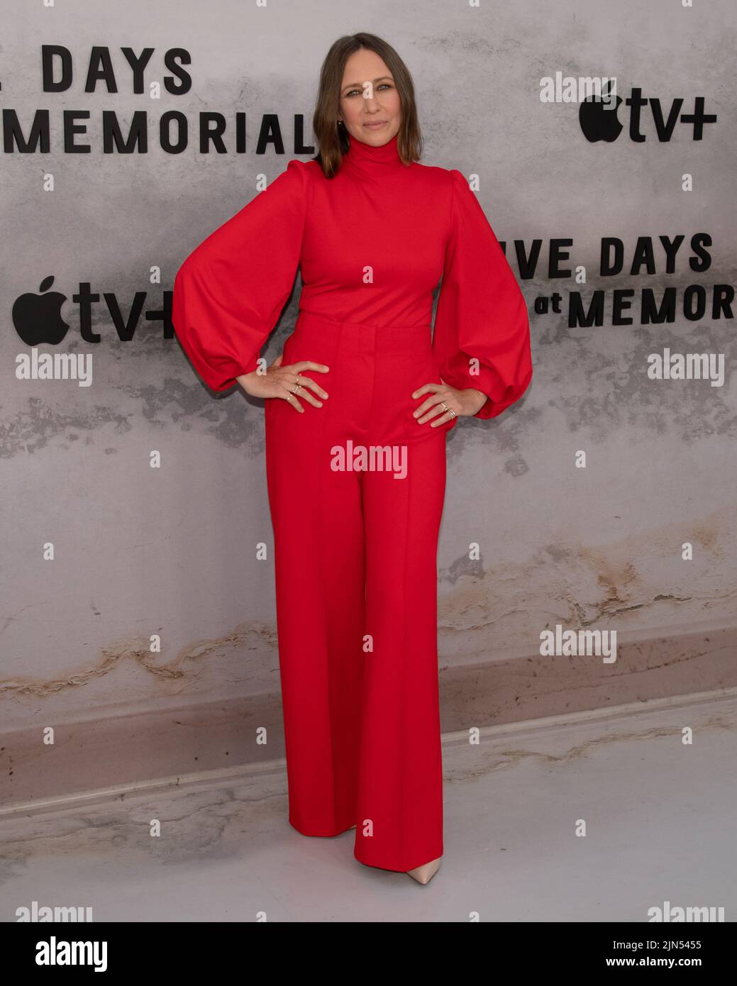 August 8, 2022, Hollywood, California, USA: Vera Farmiga attends the Apple TV+ Limited Series â€œFive Days at Memorialâ (Credit Image: © Billy Bennight/ZUMA Press Wire) Stock Photo