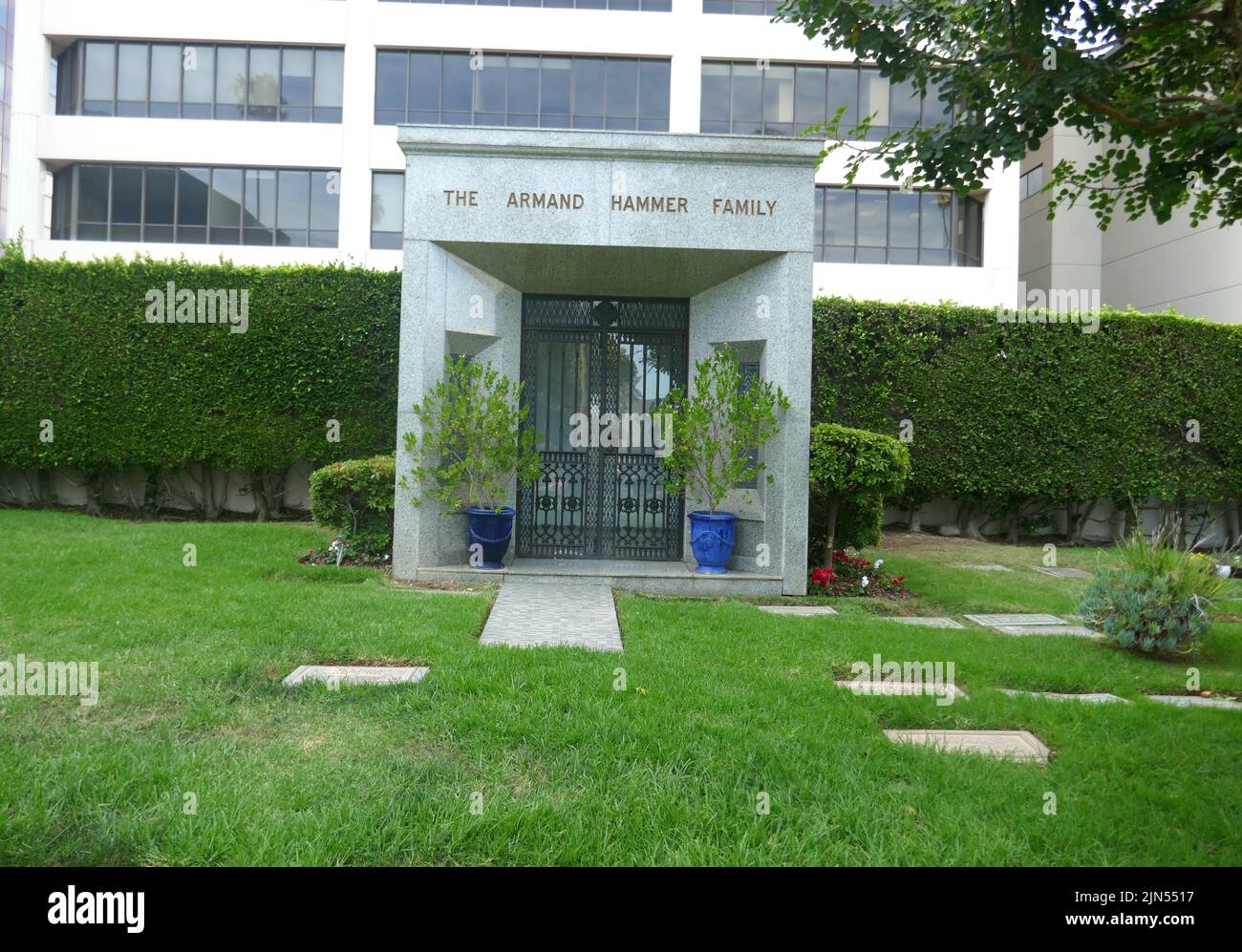 Los Angeles, California, USA 1st August 2022 Armand Hammer's Grave in