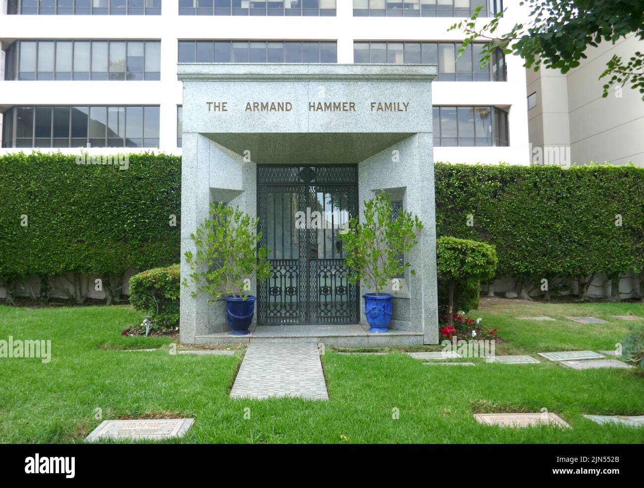 Los Angeles, California, USA 1st August 2022 Armand Hammer's Grave in