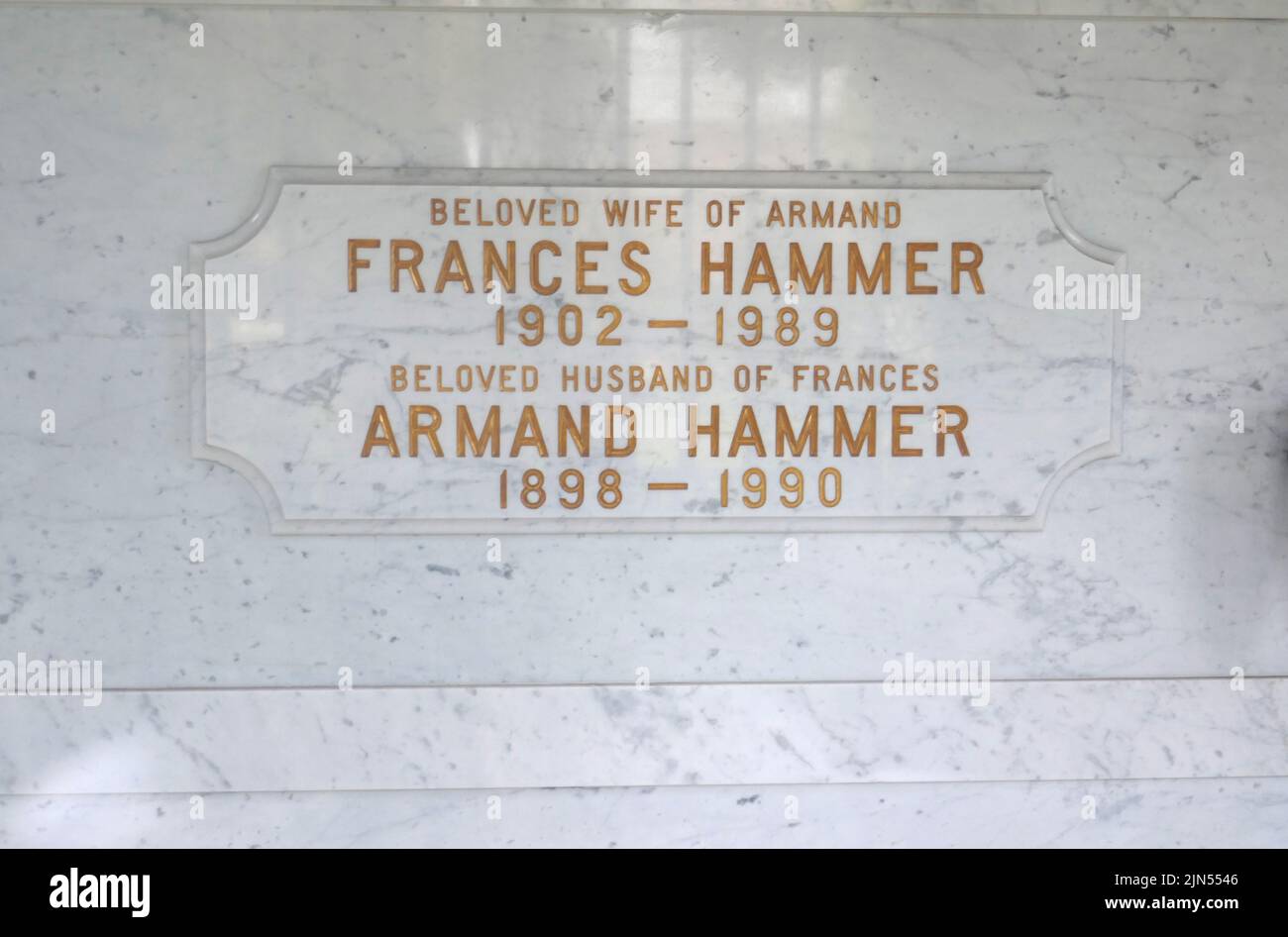 Los Angeles, California, USA 1st August 2022 Armand Hammer's Grave in