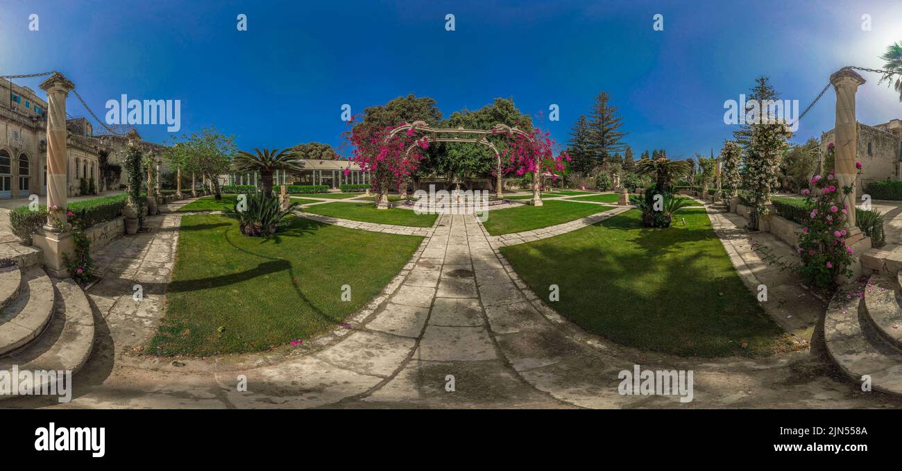 public garden with fountain Stock Photo - Alamy