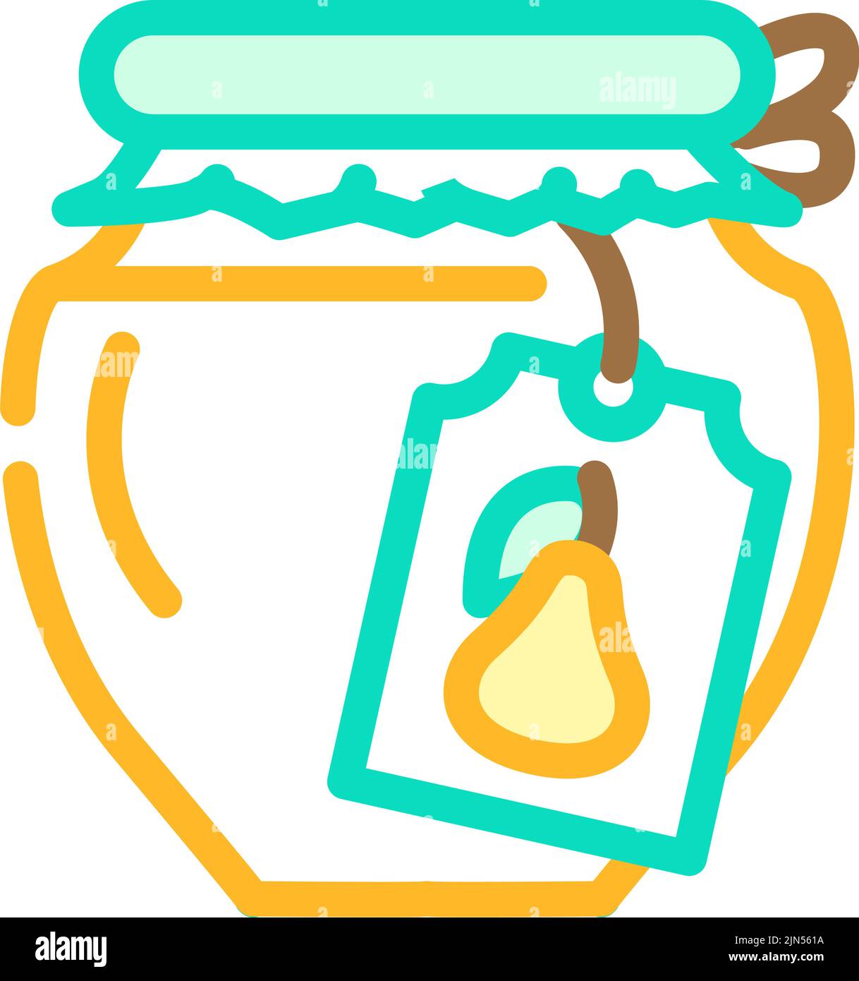 pear jam color icon vector illustration Stock Vector Image & Art - Alamy