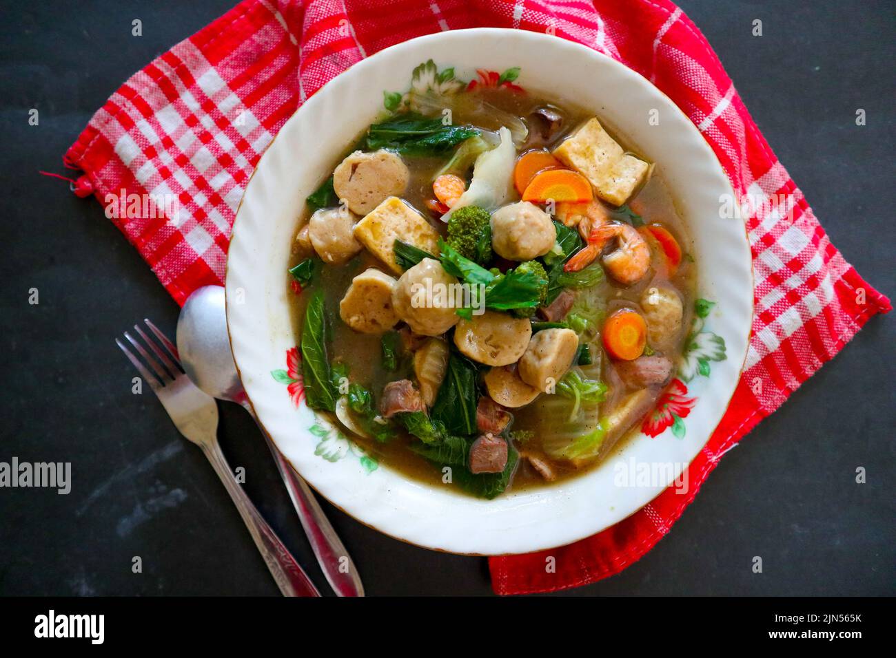 sapo tofu or sapo tahu food from china (Chinese food) made from tofu