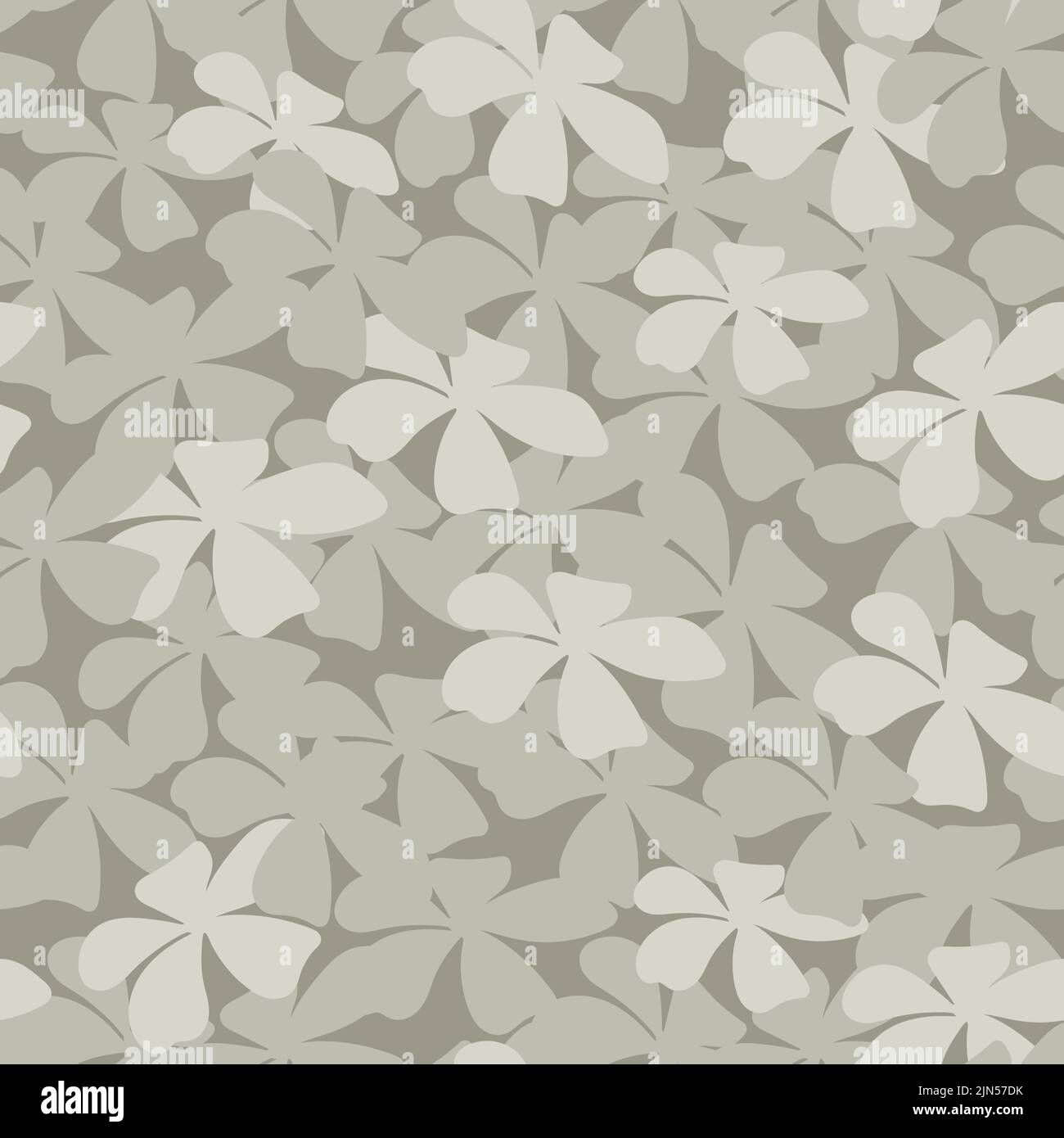 Wild meadow flower seamless vector pattern background. Abstract ecru ...