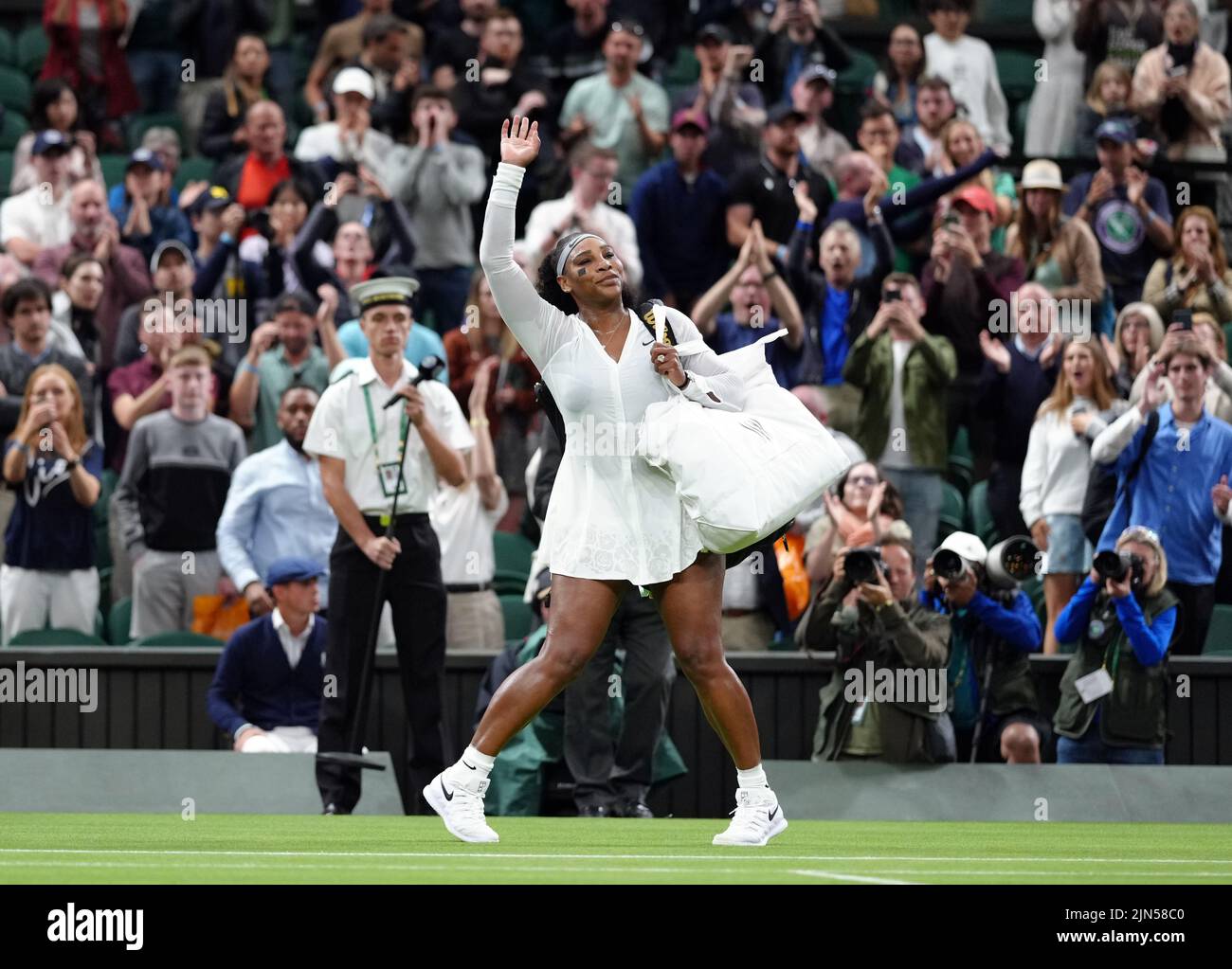 File photo dated 28-06-2022 of Serena Williams, who hinted that retirement might not be far away after winning her first singles match for more than a year. Issue date: Tuesday August 9, 2022. Stock Photo