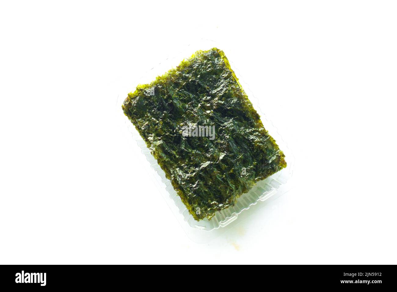 nori seaweed isolated on white background. Japanese food nori. Dry