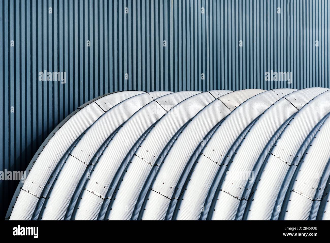 Corrugated metal facade hi-res stock photography and images - Alamy