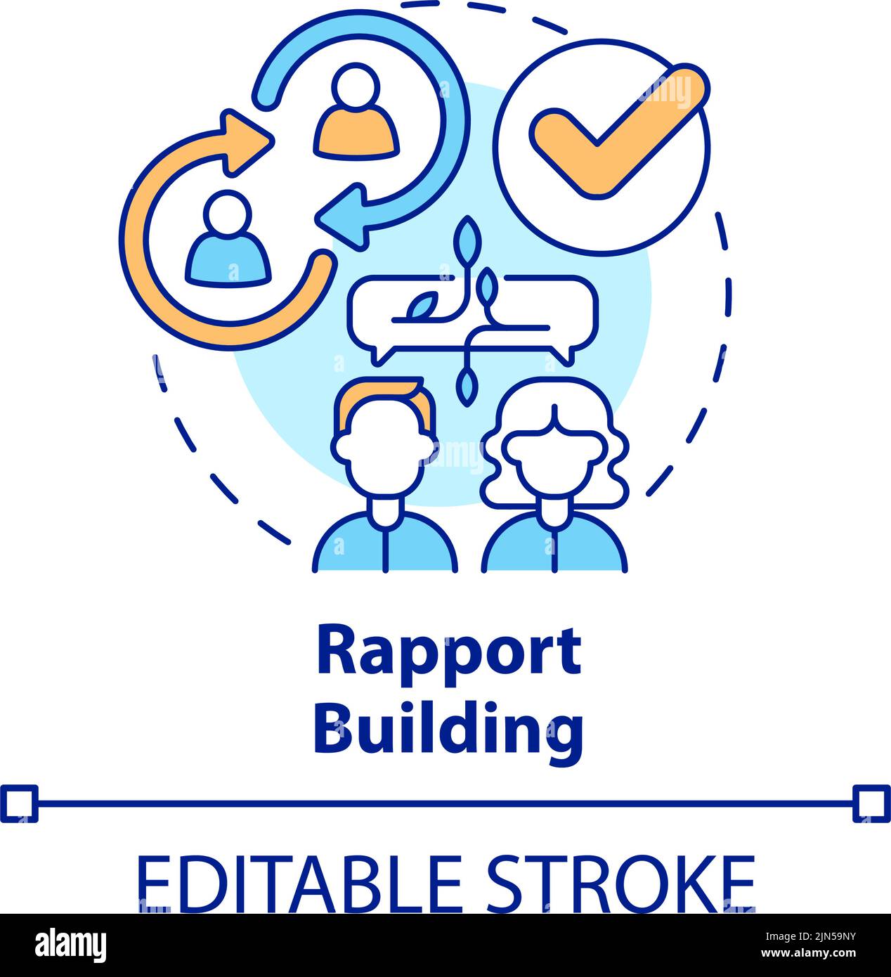 Rapport building concept icon Stock Vector Image & Art - Alamy