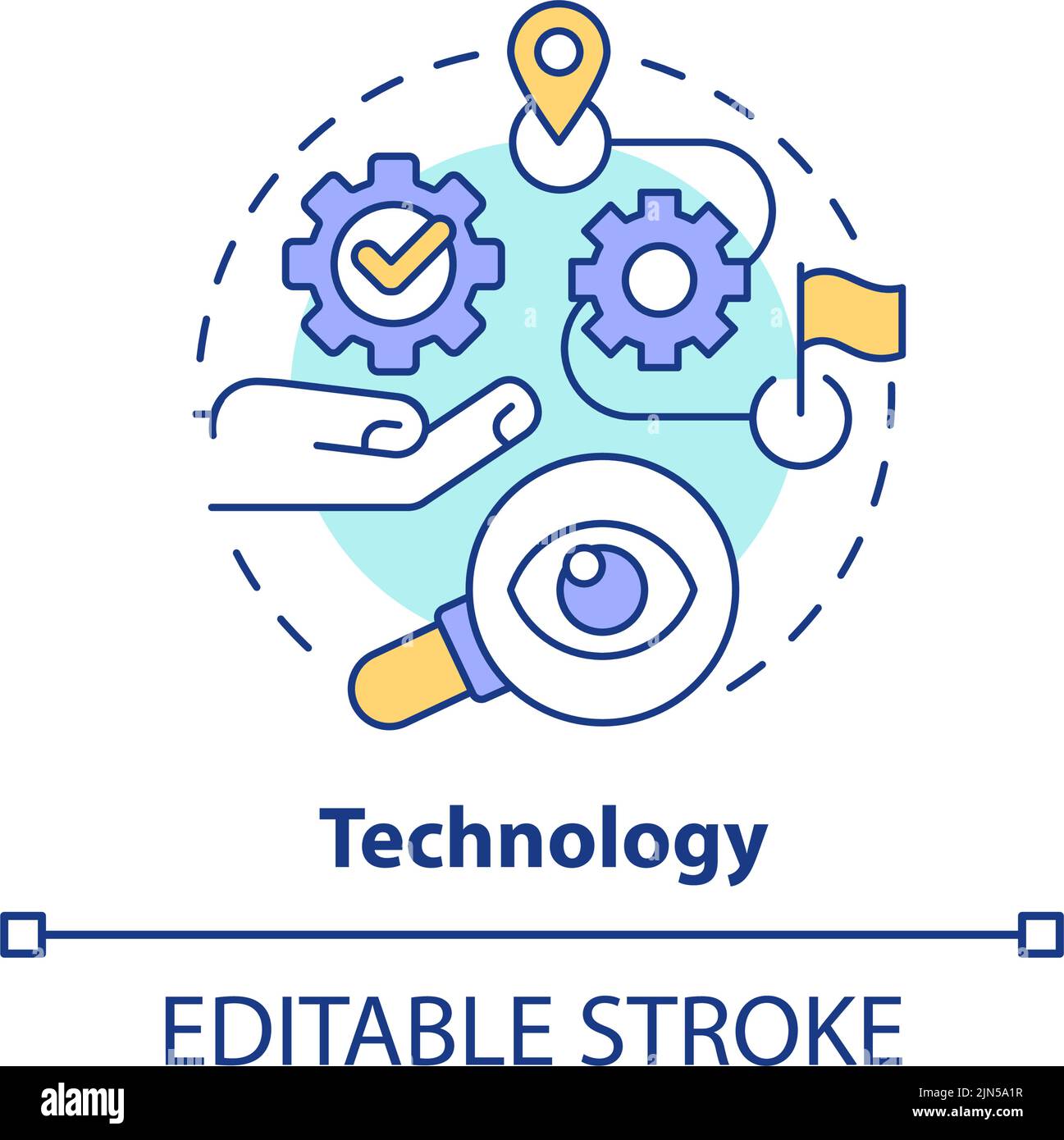 Technology concept icon Stock Vector Image & Art - Alamy
