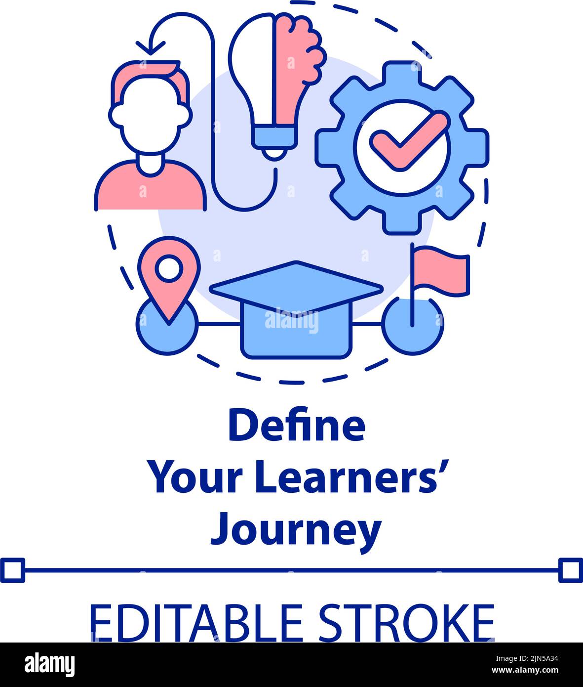 Define learners journey concept icon Stock Vector Image & Art Alamy