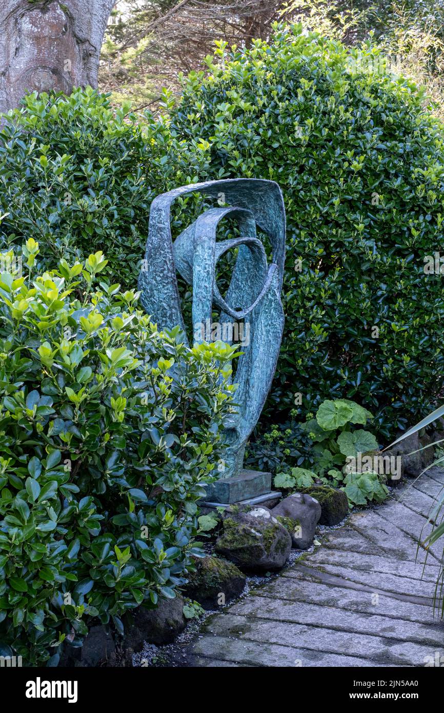 The Barbara Hepworth Museum and Sculpture Garden in St Ives, Cornwall Stock Photo