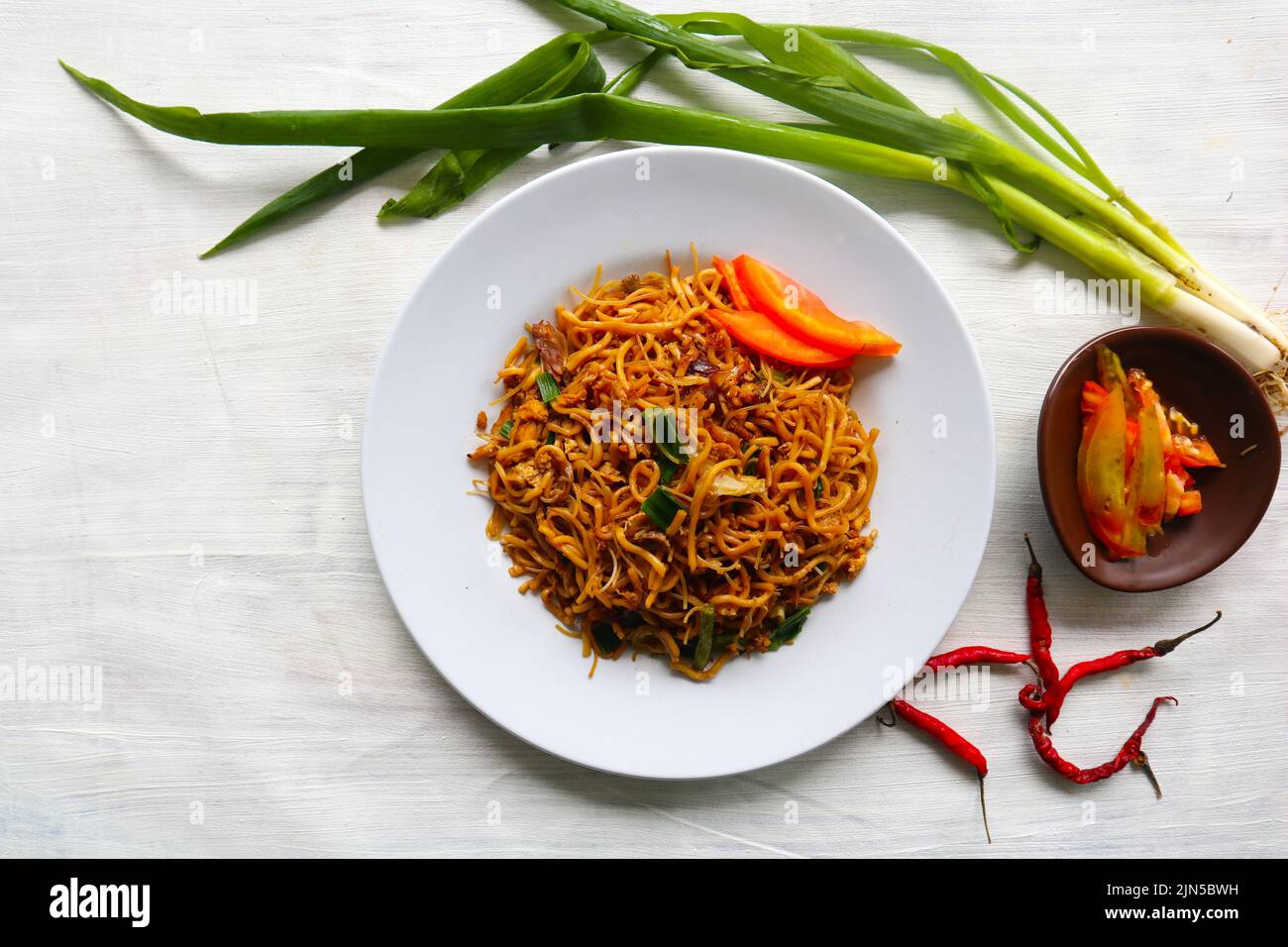 "yakisoba is traditional stir fried noodle japan, made from noodles