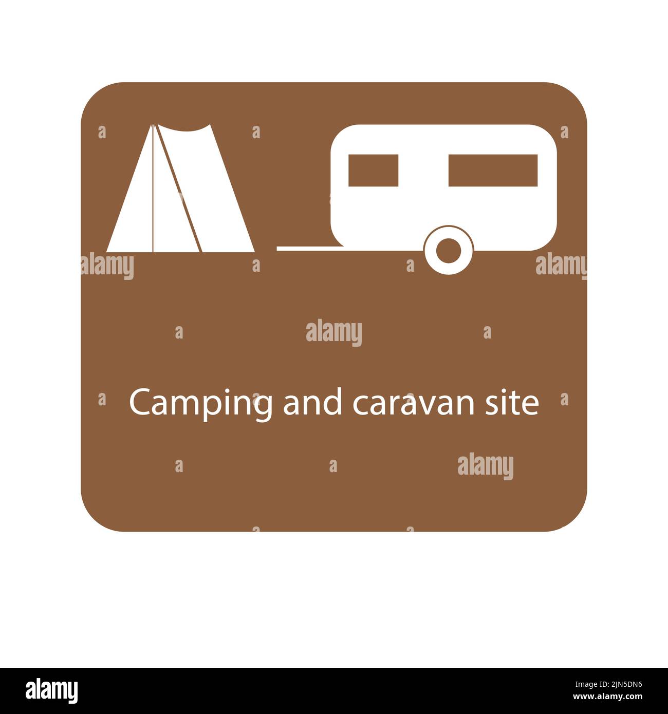 Camping and caravan site sign Stock Vector Image & Art Alamy