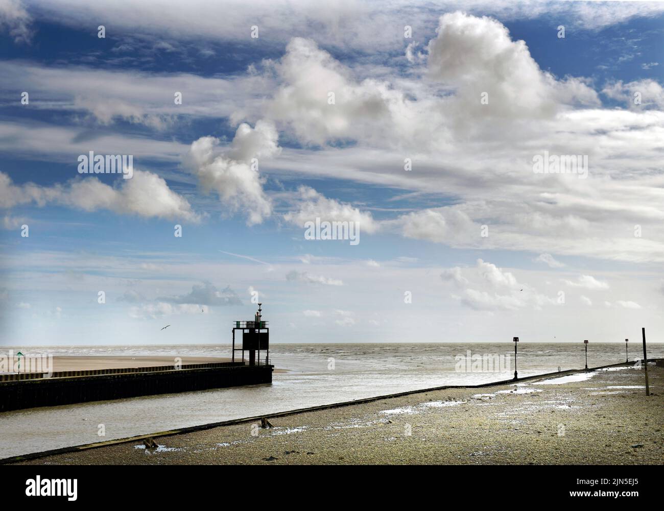 entrance to rye harbour rye sussex england Stock Photo