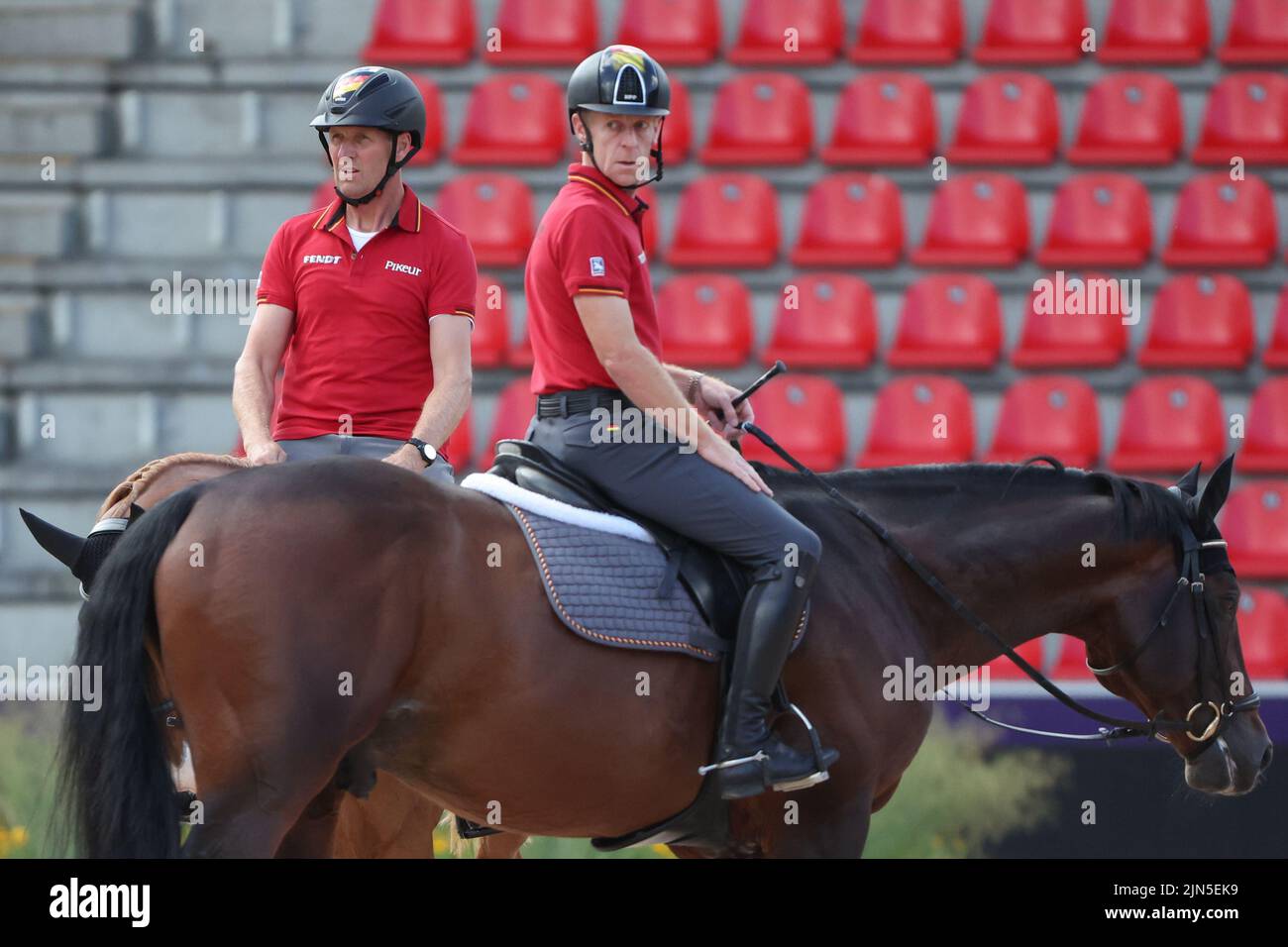 Andre thieme of germany riding dsp chakaria hires stock photography