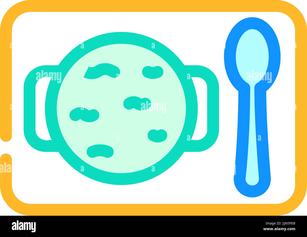 spinach soup color icon vector illustration Stock Vector Image & Art ...