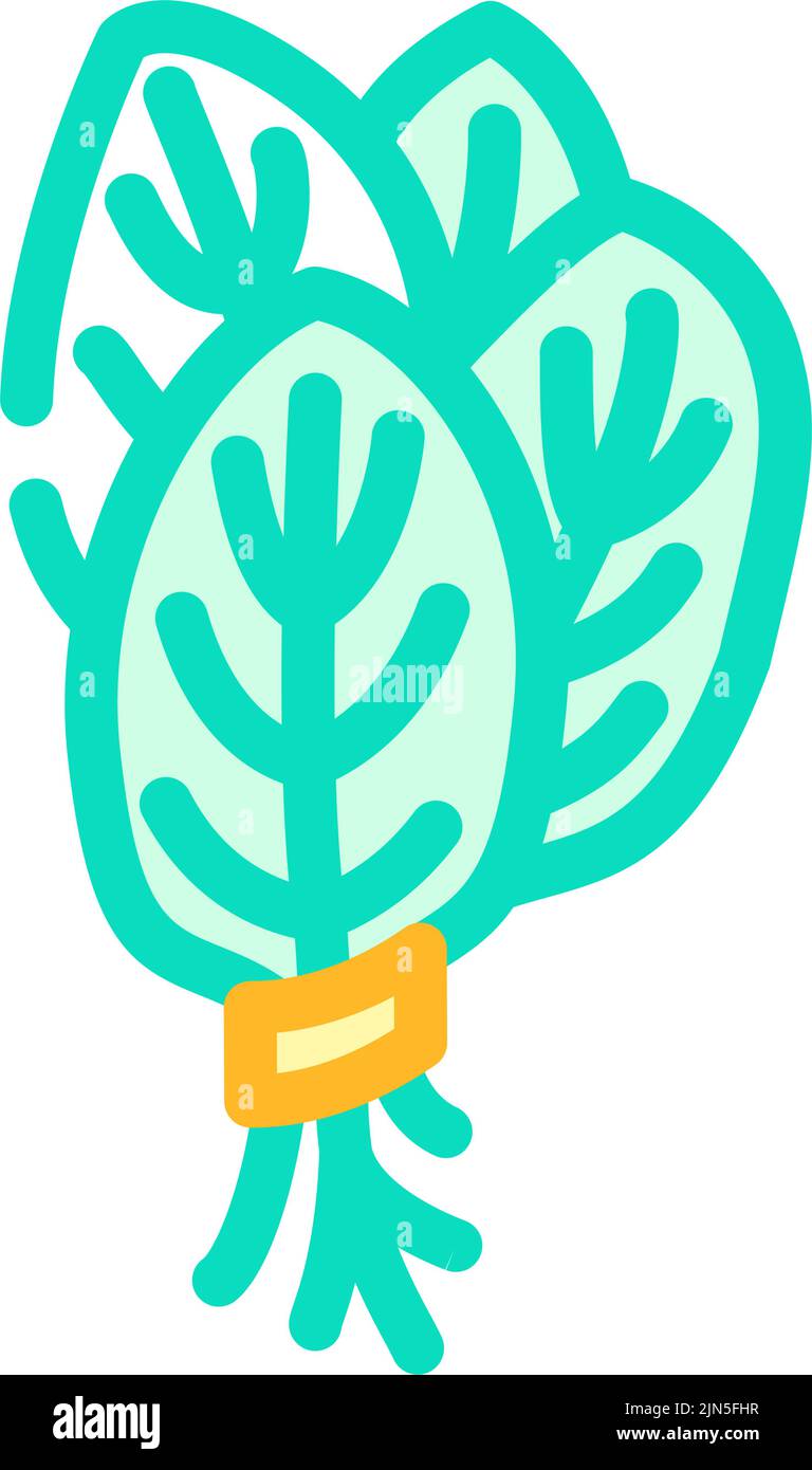 bunches spinach color icon vector illustration Stock Vector Image & Art ...