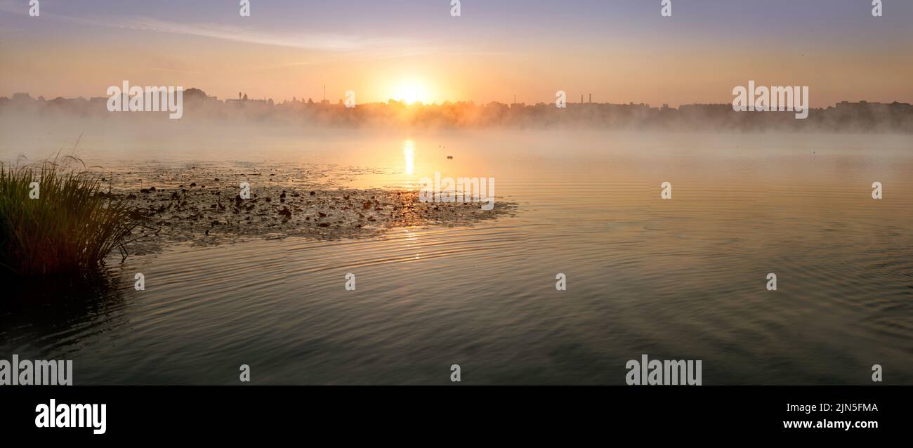 Rising view over river green hi-res stock photography and images - Alamy