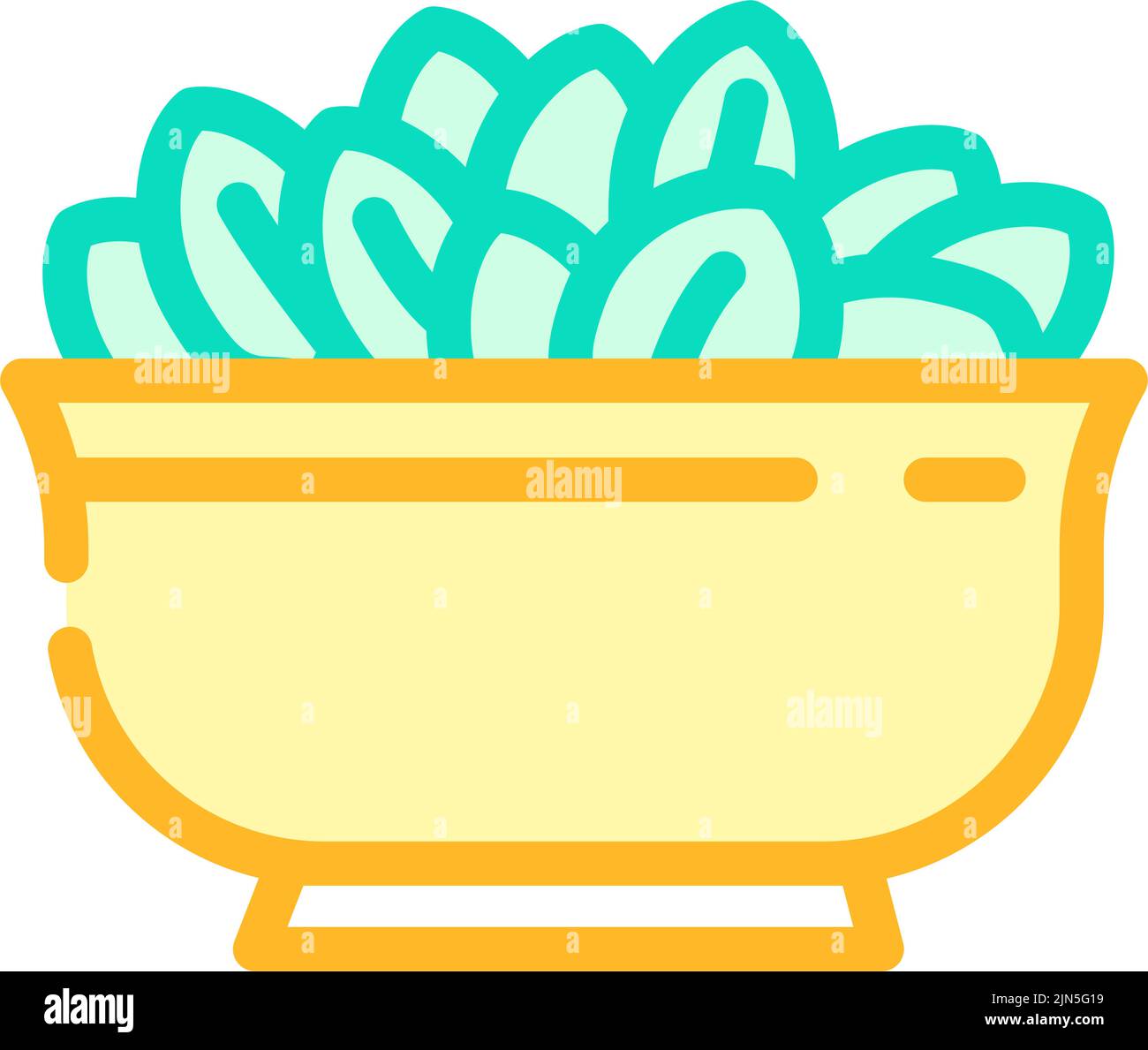 bowl spinach color icon vector illustration Stock Vector Image & Art ...