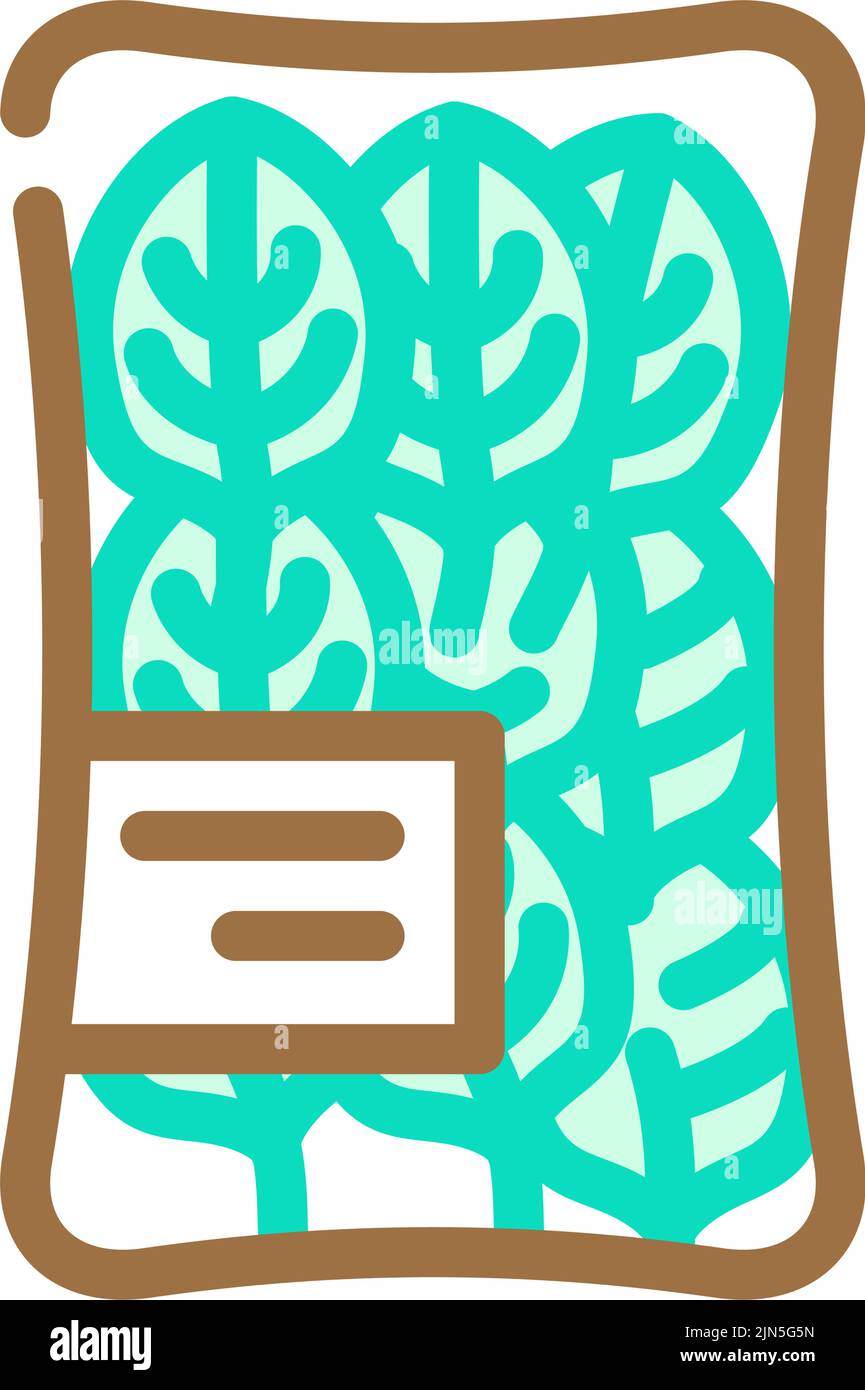 pack spinach color icon vector illustration Stock Vector Image & Art ...