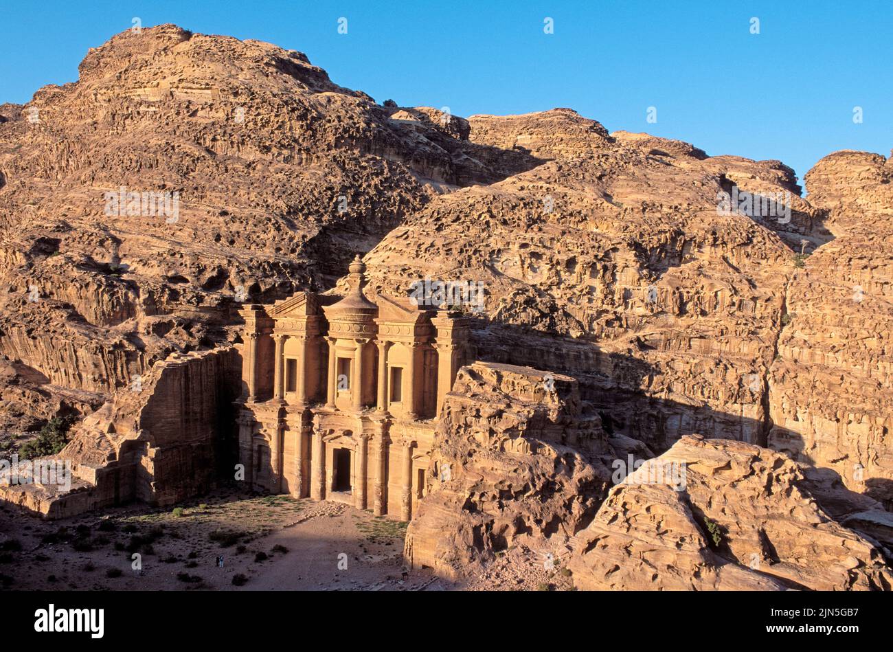 Jordan, Petra, Royal Tombs, The Deir Stock Photo