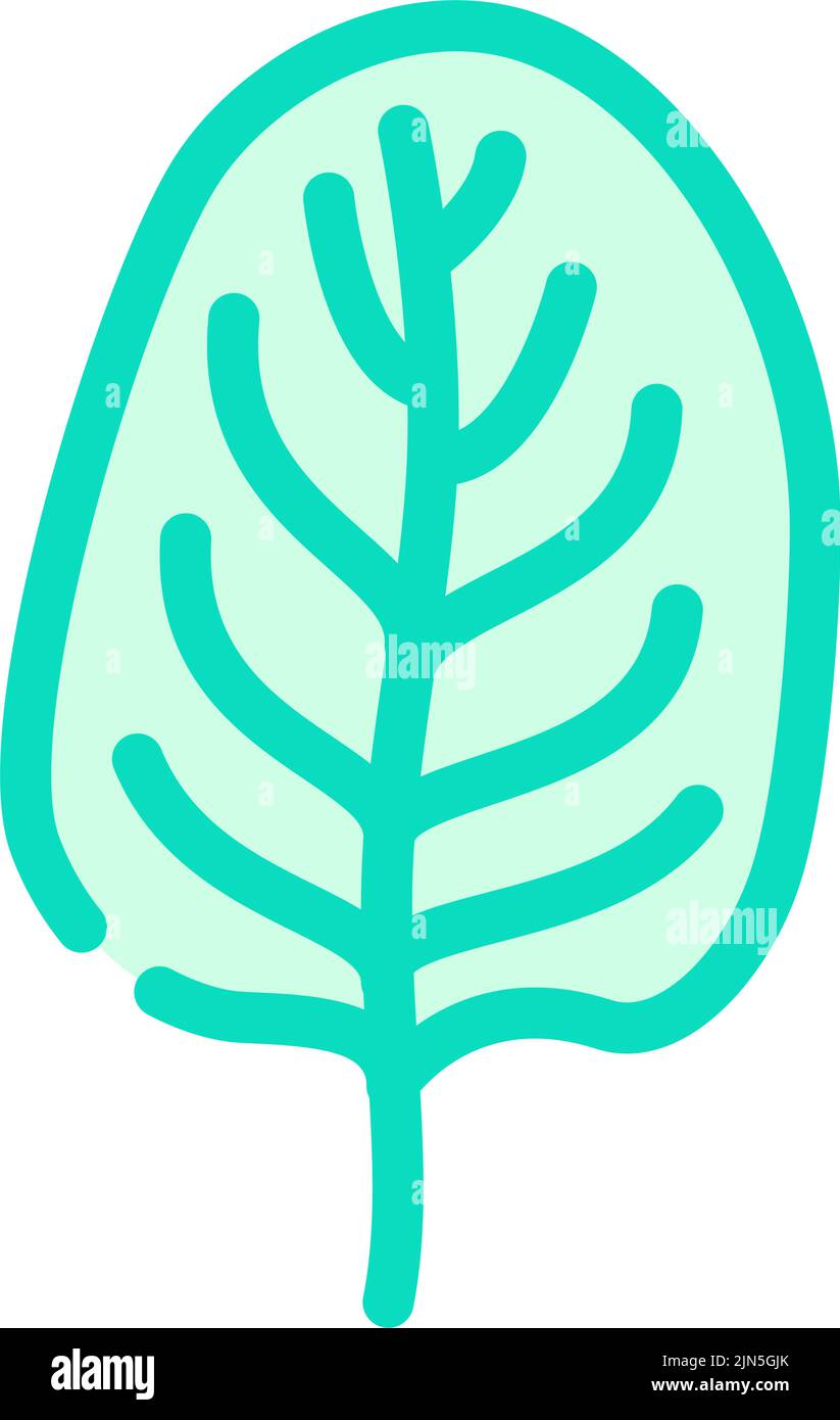 spinach leaf color icon vector illustration Stock Vector Image & Art ...