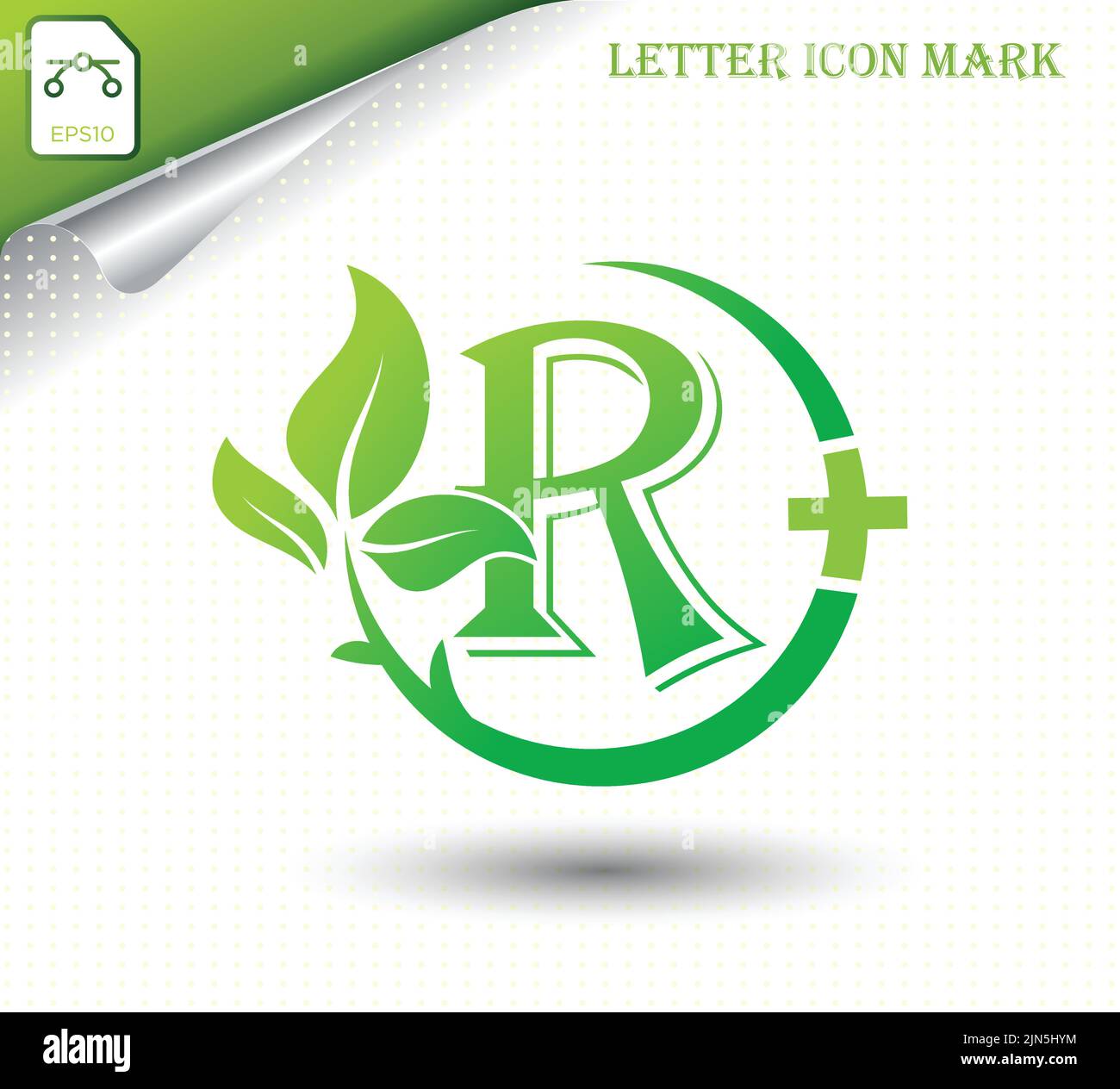 Letters R Vector Template letter R with green leaf vector template Stock Vector Image & Art - Alamy
