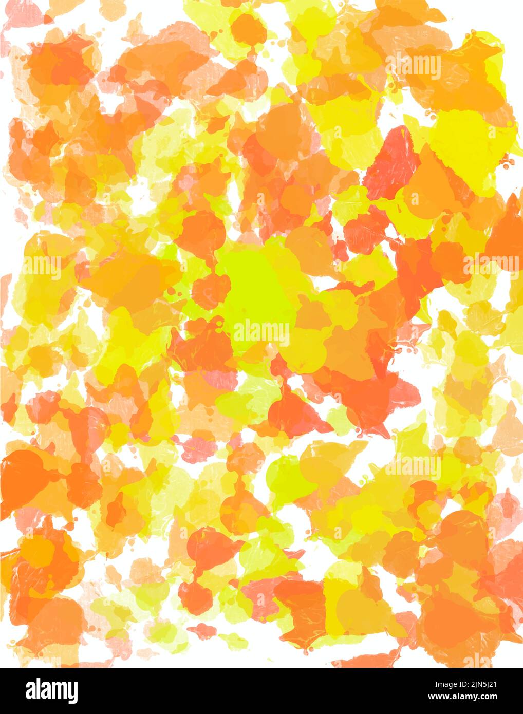 Abstract autumn orange and yellow background. Creative paint splatter ...