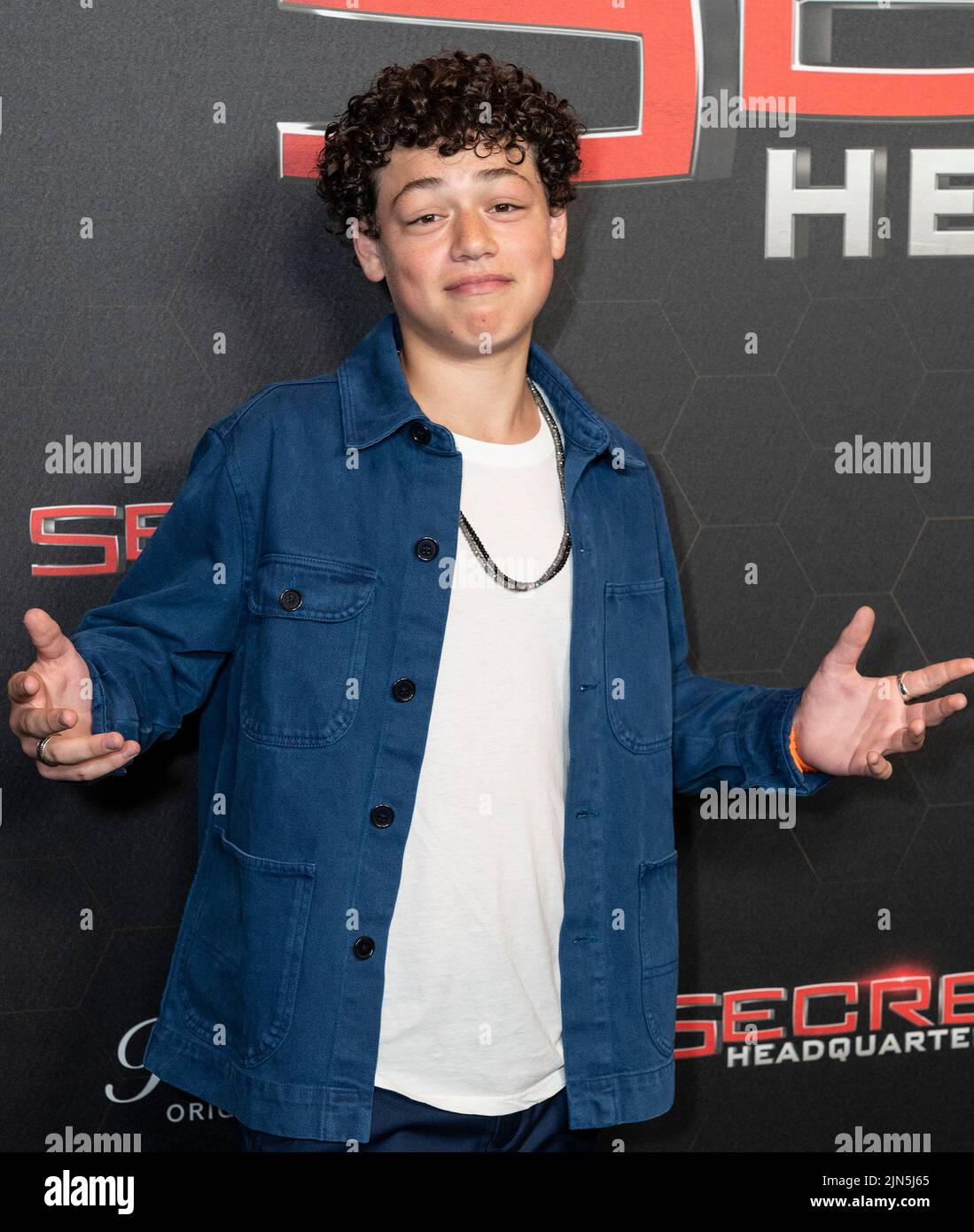 New York, United States. 08th Aug, 2022. Julian Lerner attends premiere of Paramount  movie Secret Headquarters at Signature Theatre (Photo by Lev Radin/Pacific Press) Credit: Pacific Press Media Production Corp./Alamy Live News Stock Photo