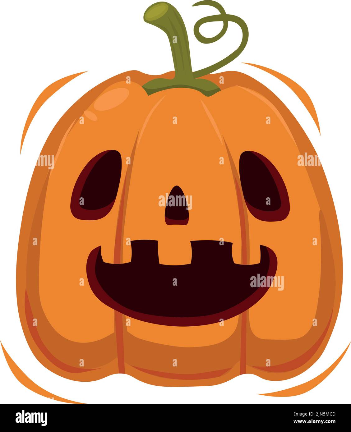 Festive pumpkin for halloween on a white background - Vector ...