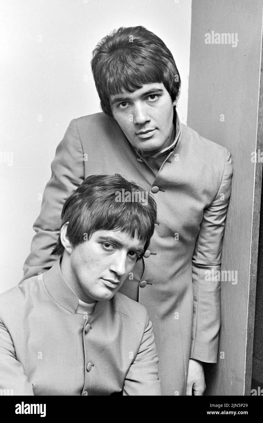 PAUL And barry ryan  UK pop duo in MKar ch 1967 Stock Photo