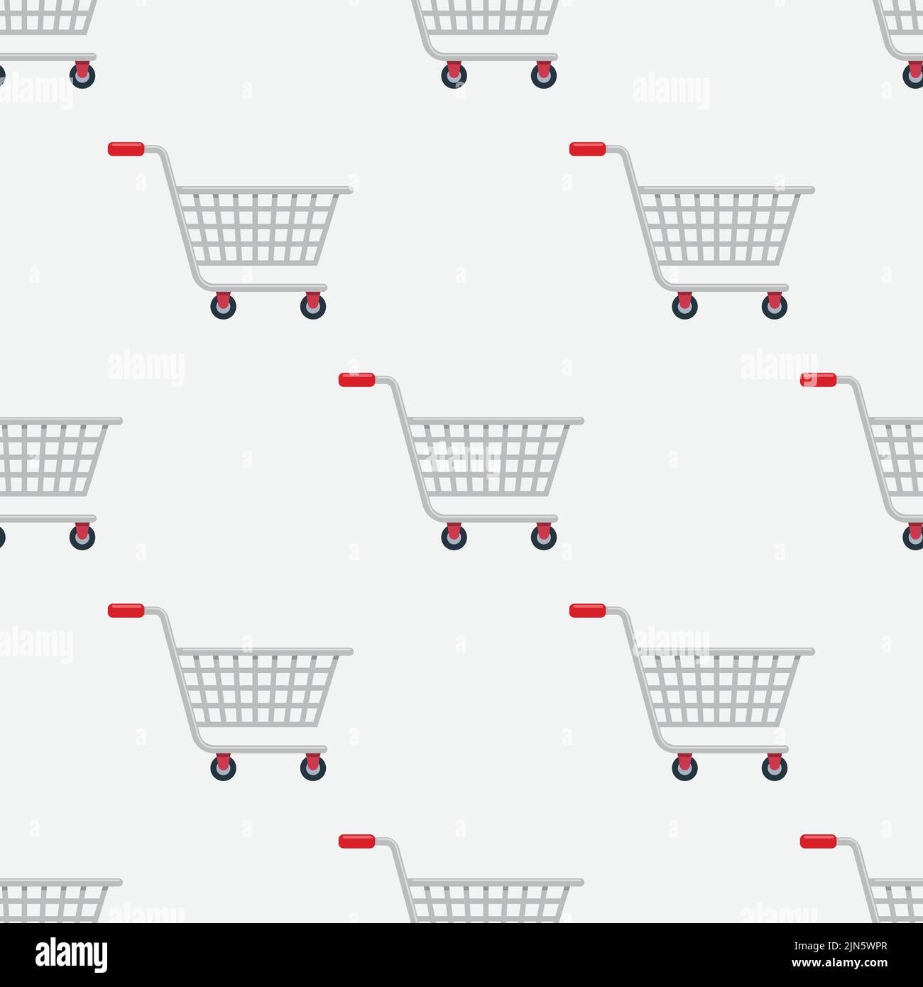 Shopping cart seamless pattern wallpaper Stock Vector Image & Art - Alamy