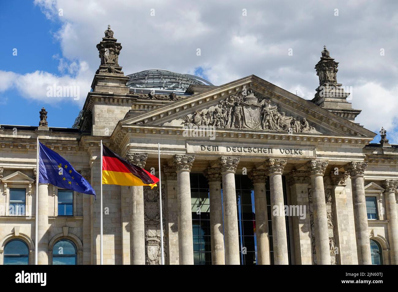 Reichstag in Berlin, Germany Stock Photo