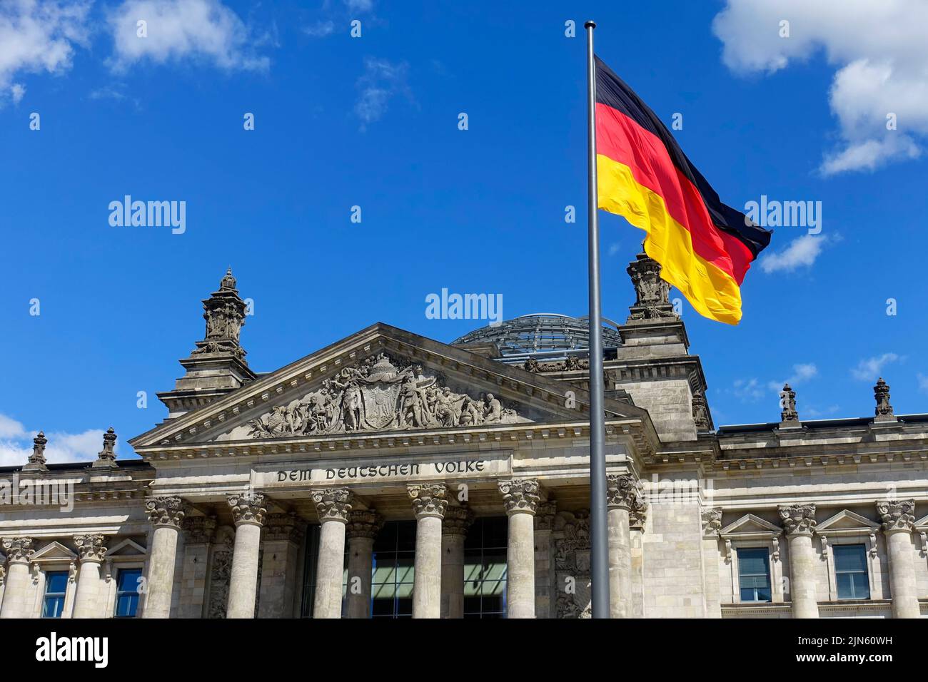 Reichstag in Berlin, Germany Stock Photo