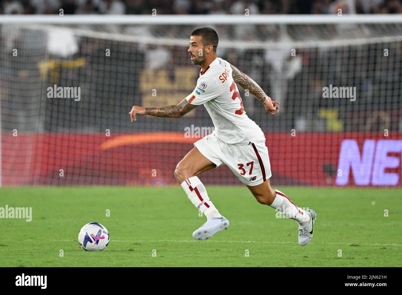 Leonardo Spinazzola (AS Roma) during the Pre-Season Friendly 2022/2023  match between AS Roma vs Shakhtar Donetsk  at the Olimpic Stadium in Rome  on Stock Photo