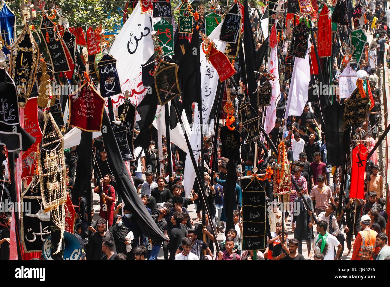 Dhaka, Dhaka, Bangladesh. 9th Aug, 2022. Bangladeshi Shiite Muslims