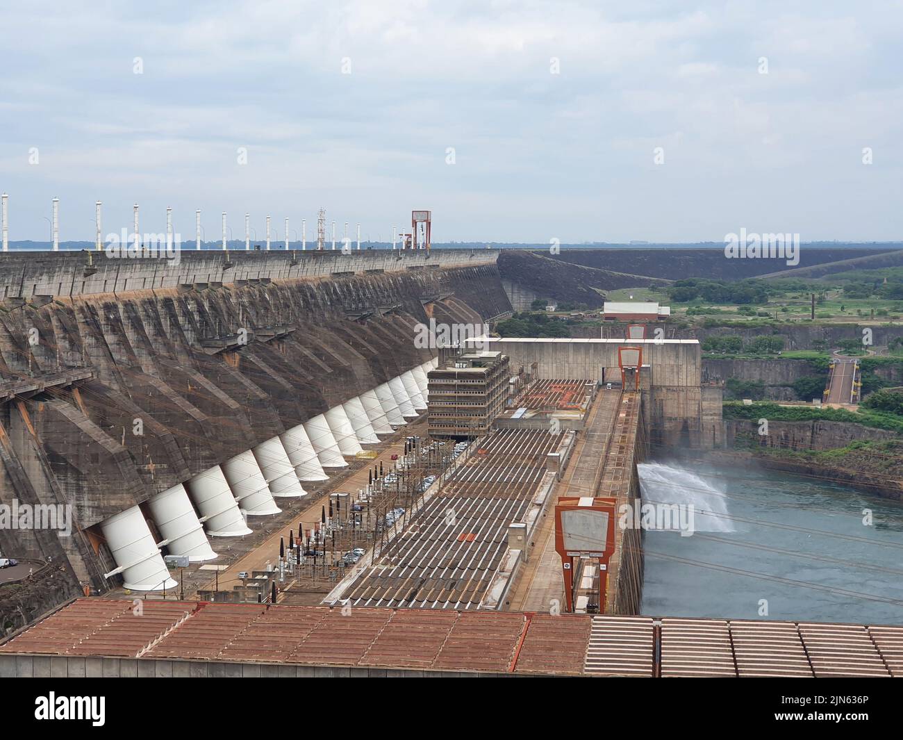 Itaipu hydroelectric dam Stock Photo