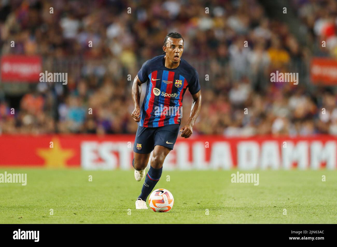 Barcelona, Spain. 7th Aug, 2022. Jules Kounde (Barcelona) Football