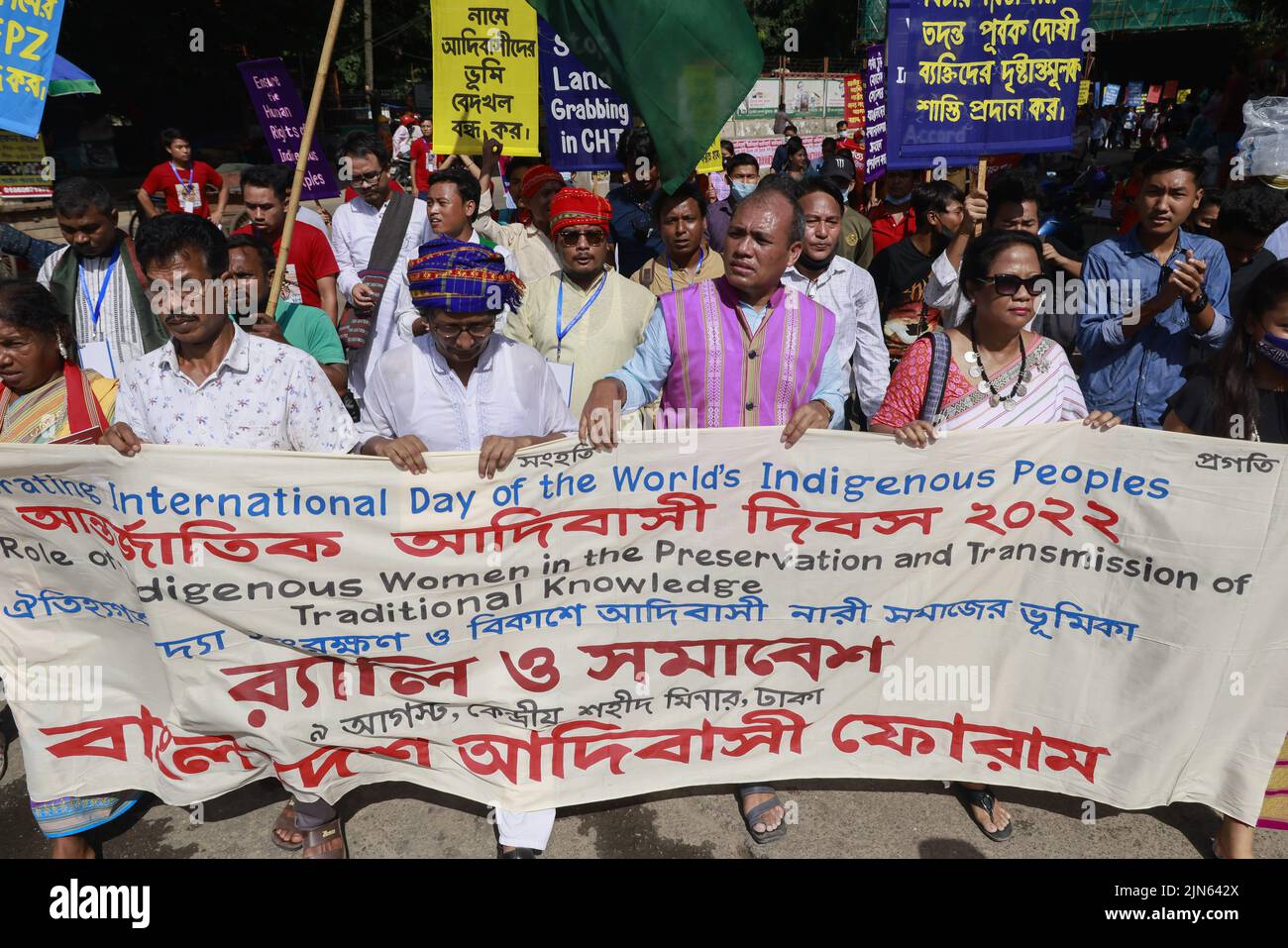 Dhaka, Bangladesh. 9th Aug, 2022. Members of Bangladesh's ethnic