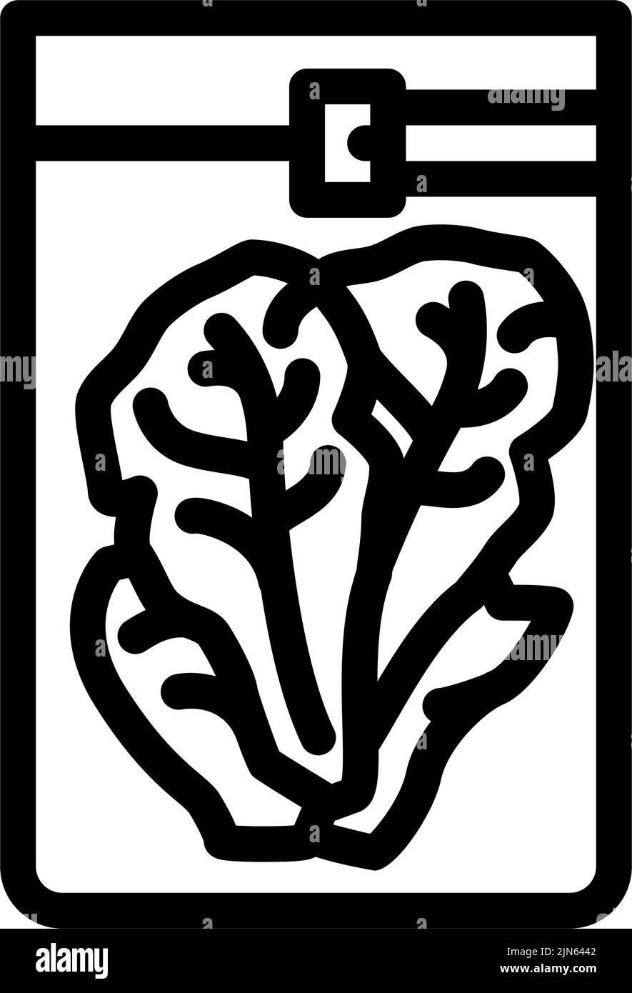 storage bag line icon vector illustration Stock Vector Image & Art - Alamy