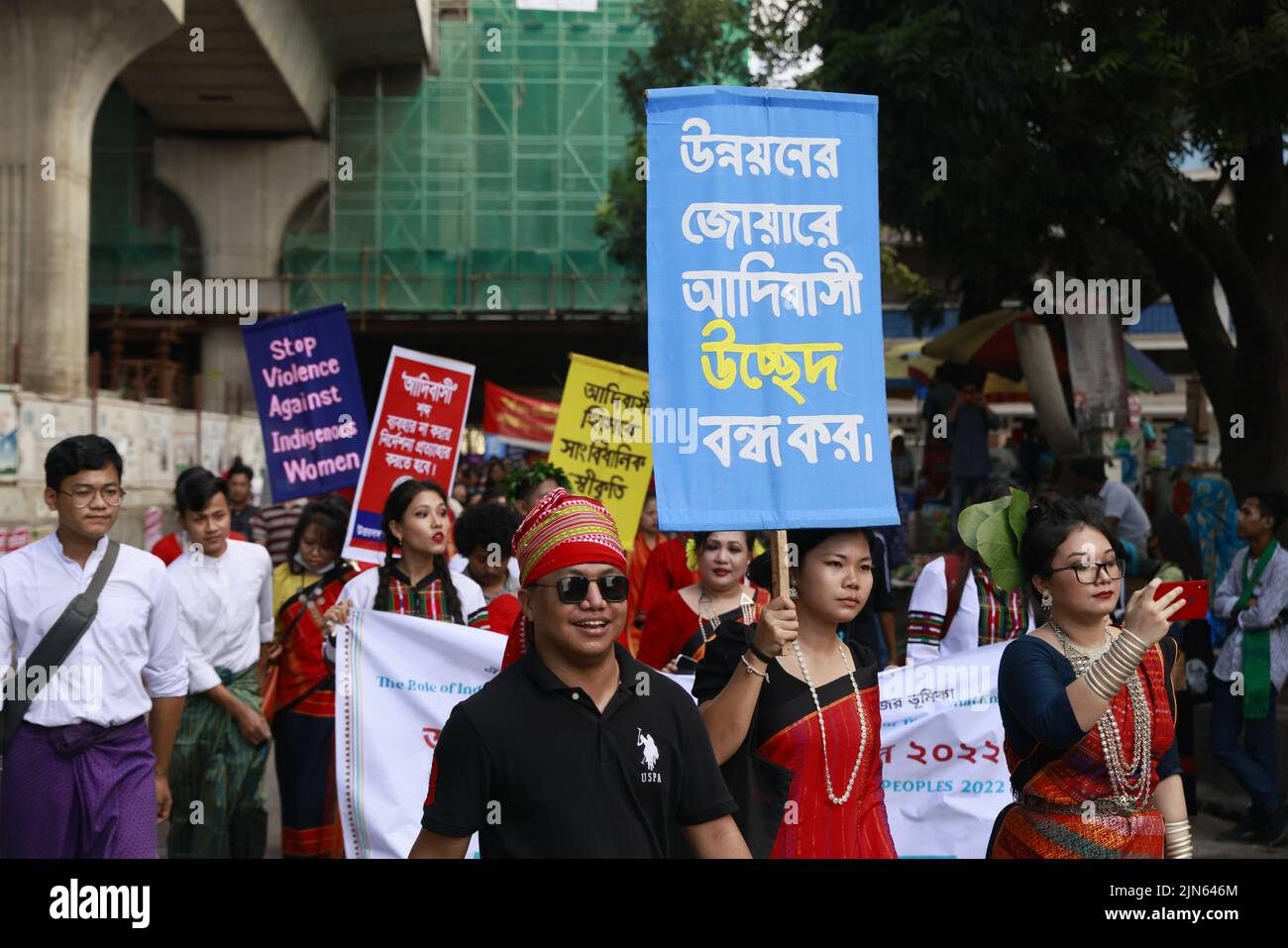 Dhaka, Bangladesh. 9th Aug, 2022. Members of Bangladesh's ethnic