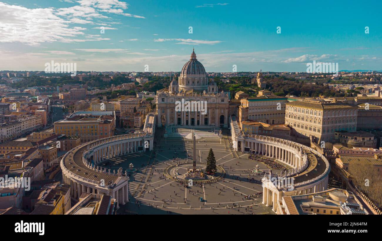 An aerial view of modern buildings on a sunny day Stock Photo - Alamy