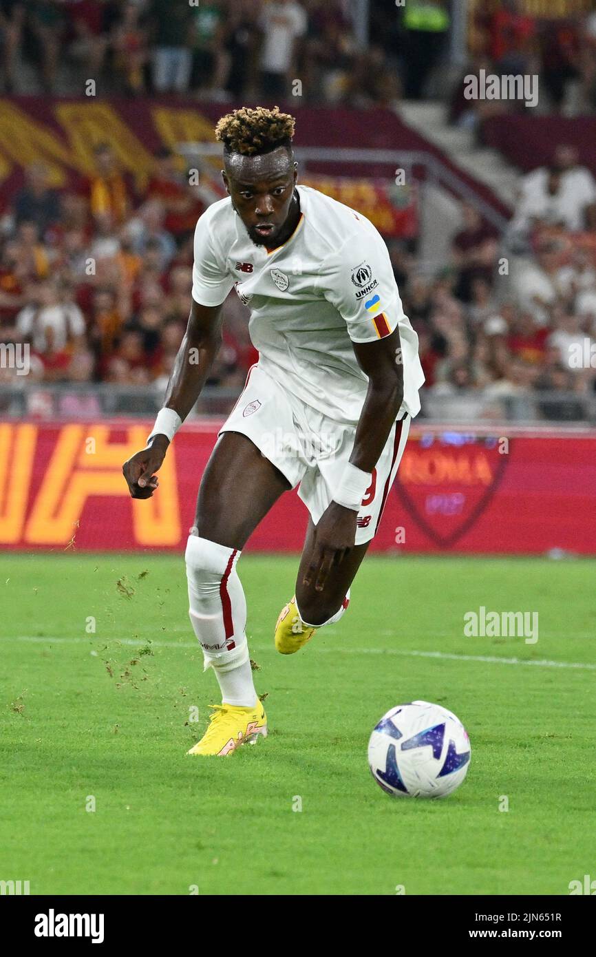 Rome, Italy. 07th Aug, 2022. Tammy Abraham (AS Roma) during the Pre-Season Friendly 2022/2023 match between AS Roma vs Shakhtar Donetsk at the Olimpic Stadium in Rome on 07 August 2022. Credit: Independent Photo Agency/Alamy Live News Stock Photo