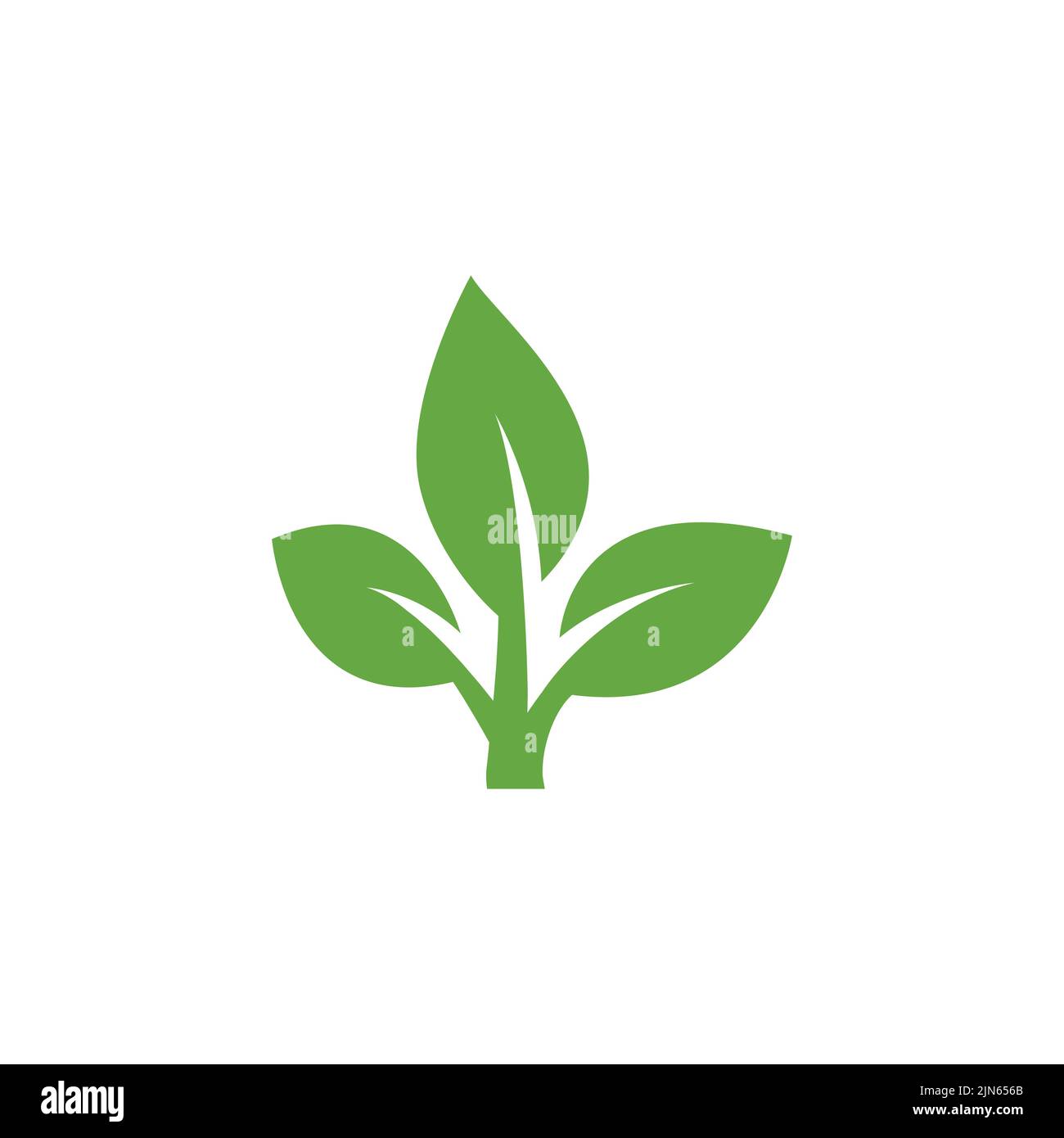 Green leaf ecology nature element vector icon, Leaf Icon, green leaf ecology nature element vector Stock Vector