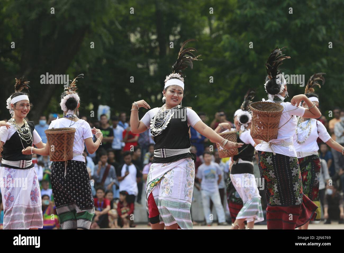 Dhaka, Bangladesh, August 9, 2022. Bangladeshi indigenous artists