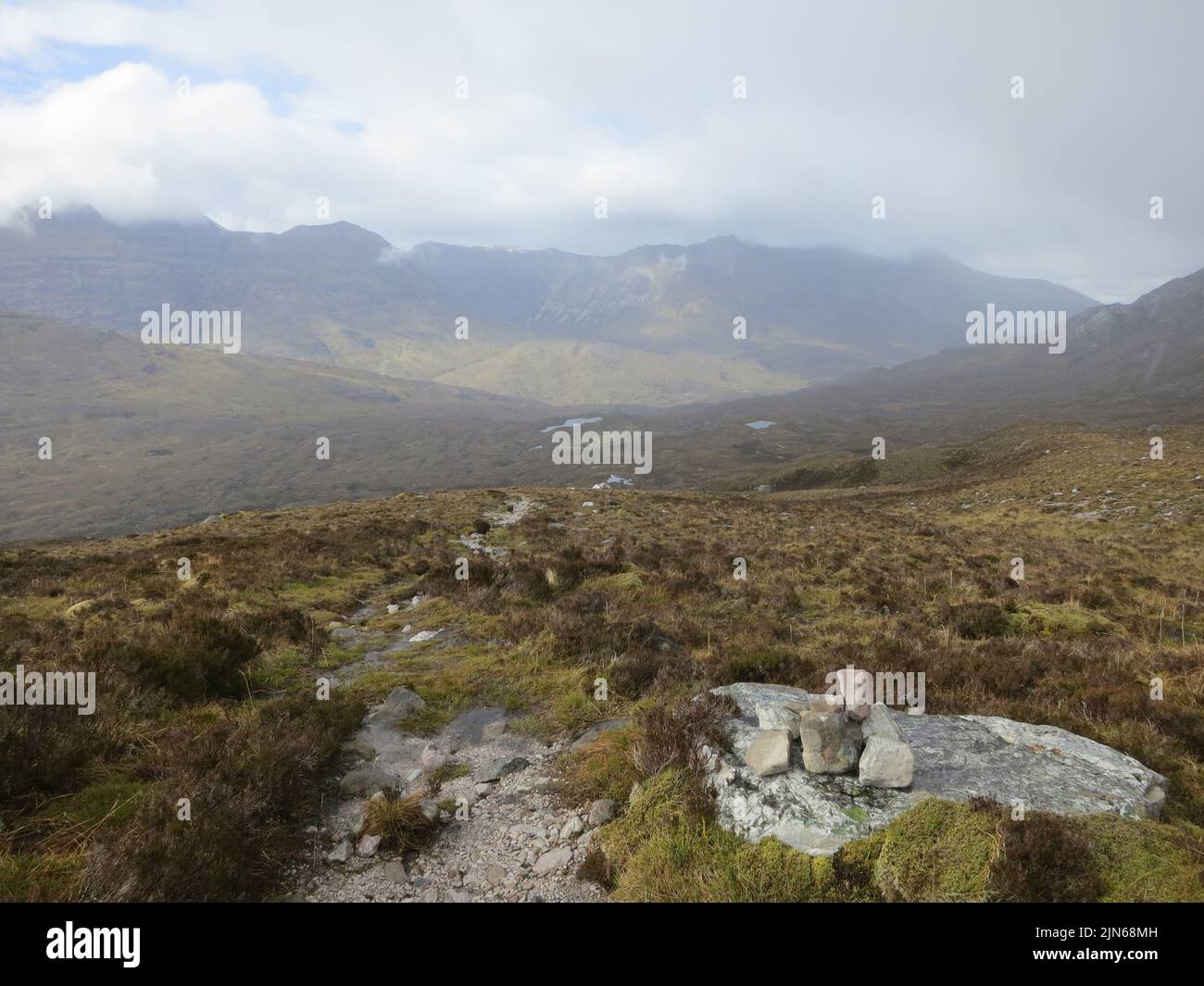The Cape Wrath trail. Scottish Highlands. West coast of Scotland. UK Stock Photo Alamy