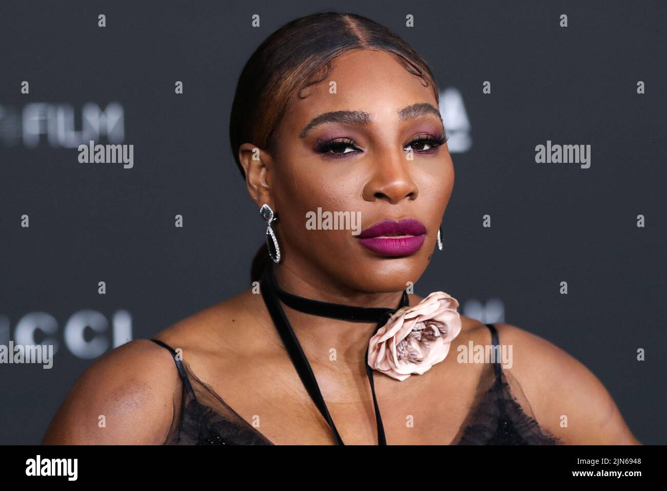 Los Angeles, United States. 09th Aug, 2022. (FILE) Serena Williams Says She Will Retire From Tennis After U.S. Open. LOS ANGELES, CALIFORNIA, USA - NOVEMBER 06: American tennis player Serena Williams wearing a Gucci dress arrives at the 10th Annual LACMA Art   Film Gala 2021 held at the Los Angeles County Museum of Art on November 6, 2021 in Los Angeles, California, United States. (Photo by Xavier Collin/Image Press Agency) Credit: Image Press Agency/Alamy Live News Stock Photo